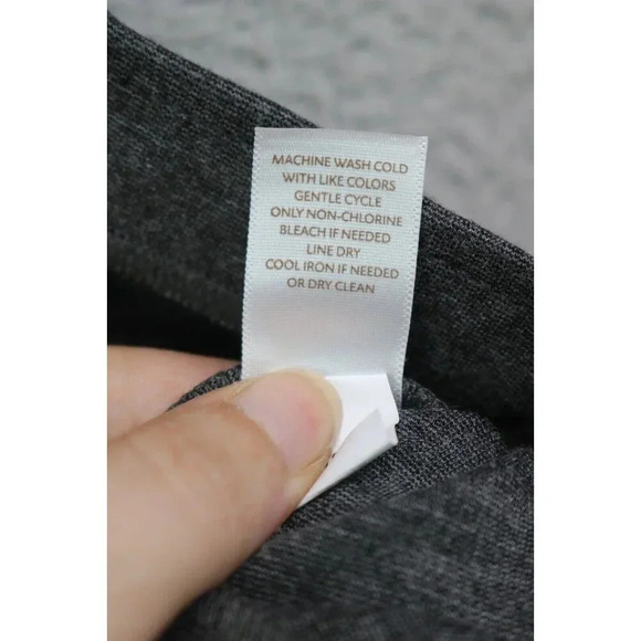 J.Jill Stretch Gray Skirt-Size Large-Pull On-Back Slit - Picture 7 of 7